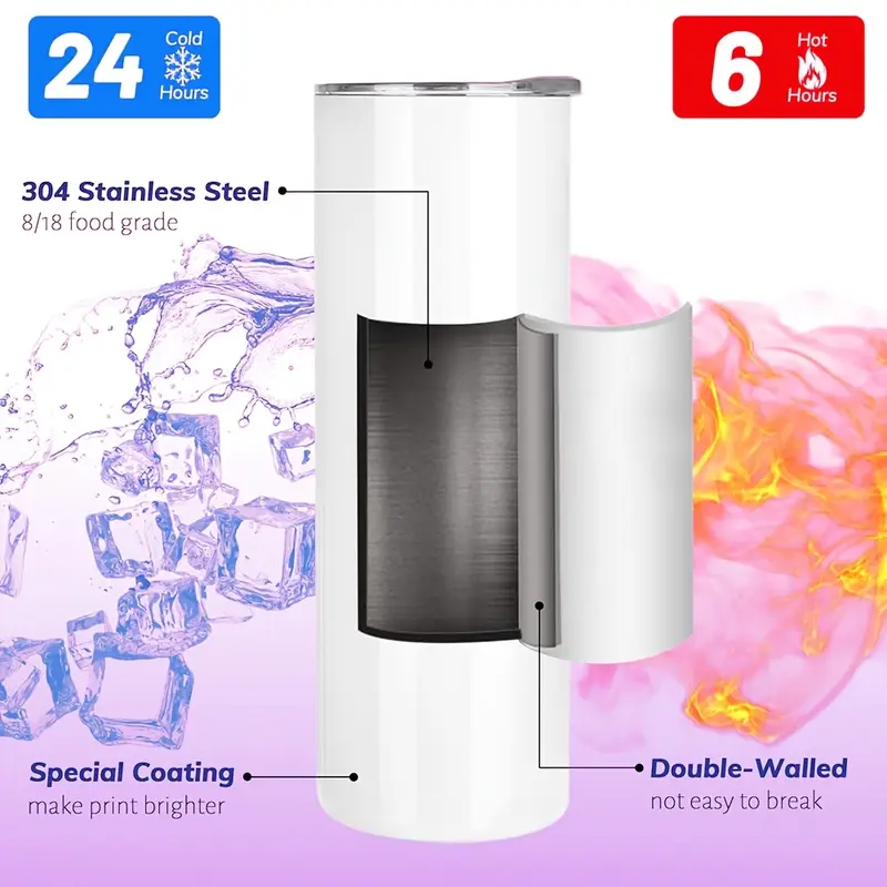 The stainless steel interior of a 600ml double-wall insulated tumbler.